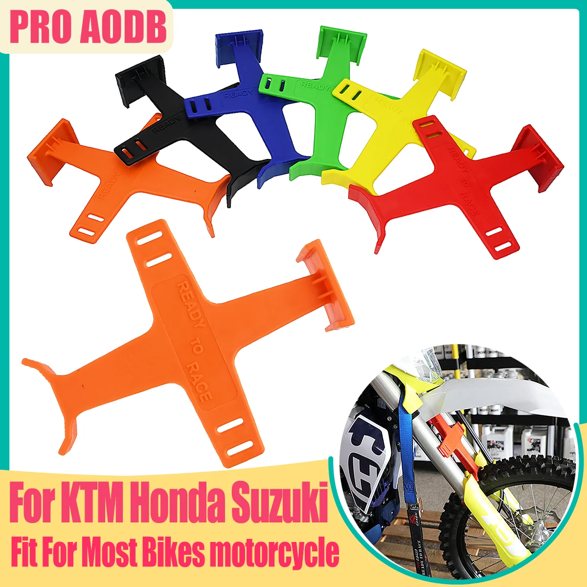 

Motorcycle Block Enduro Seal Savers Accessaries Guard Motocross ABS Transportation Protector Glossy Finish Brace Fork Support