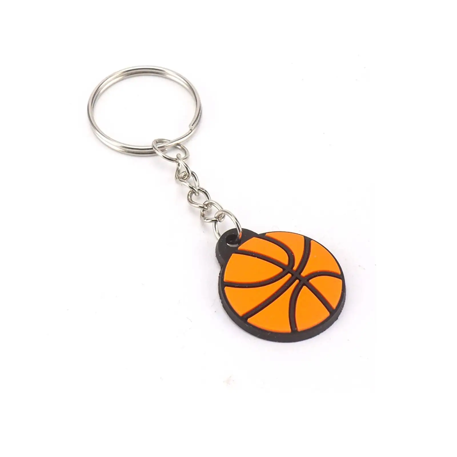 Football Basketball Sports Keychain for Women Men PVC Jewelry Soccer Accessories Player Fan Gift