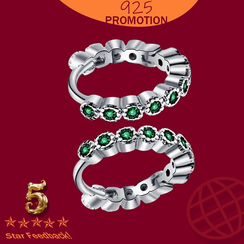 

Женские ювелирные изделия из стерлингового серебра 925 пробы, классические серьги-кольца, ювелирные изделия для женщин, маленький простой крошечный камень с цирконием, тонкий круг