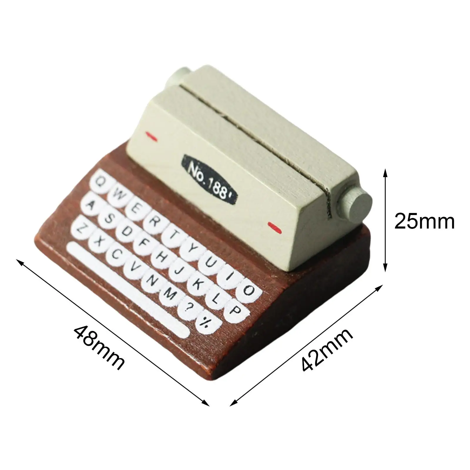 1/12 スケールドールハウスミニタイプライター写真小道具ドールハウスアクセサリー装飾 DIY クラフト子供女の子幼児赤ちゃん