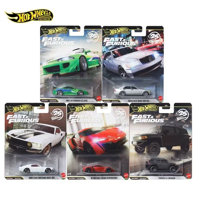 

Mattel Hot Wheels Fast & Furious HNW46 Mercedes-Benz Mitsubishi 1:64 сплав миниатюрная литая под давлением модель автомобиля игрушки подарки для мальчиков