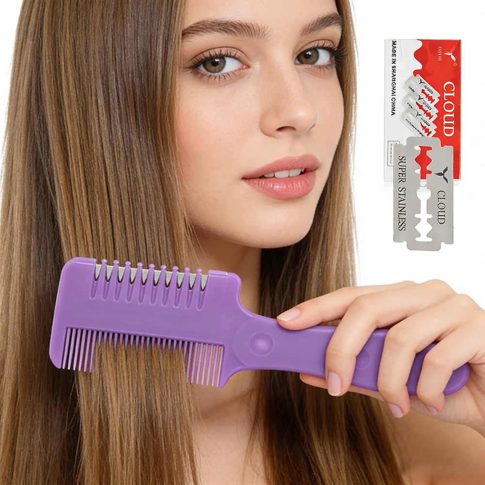 Meisha Thinning Razor Blade Straight Salon Hairdressing Styling Razor Stick Hair Cutter Barber Hair Cutting Knife Thinner C0010A