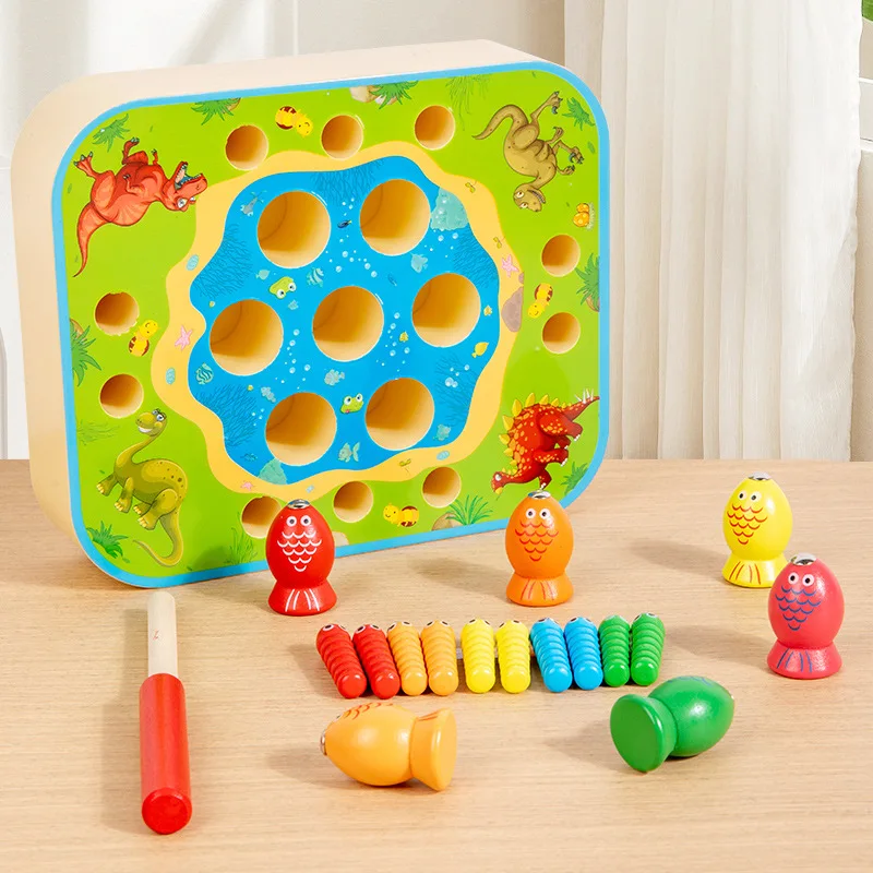 Kinder angeln spielzeug magnetische spiel frühe bildung puzzle baustein spielzeug angelrute spielzeug kindergarten spaß spiel