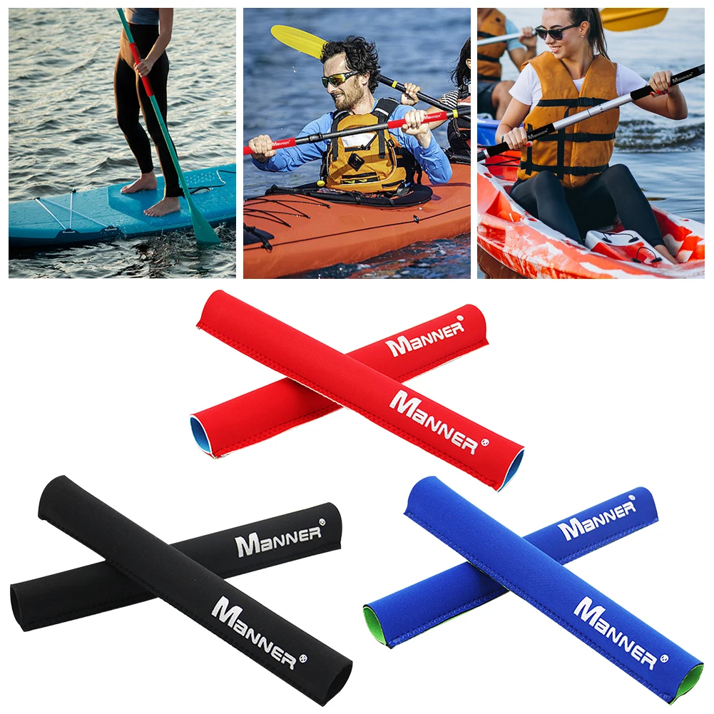 1Pair Canoe Paddle Grips Handle Cover Non-Slip Kayaking Oars Handle Cover Soft Blister Prevention Boat Kayaking Accessories