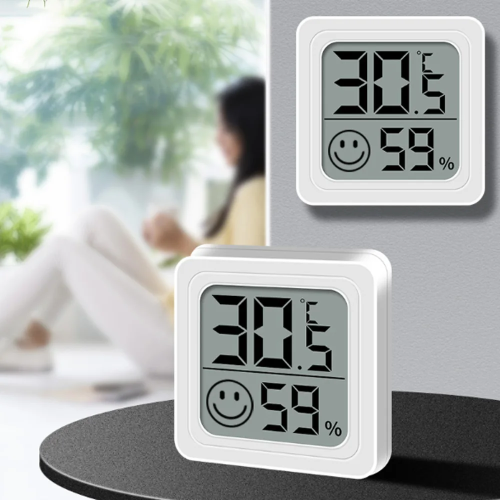 Мини-термометр-гигрометр для дома с ЖК-дисплеем, электронный цифровой датчик температуры охлаждения, умный дом, датчик влажности
