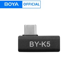 BOYA BY-K5 Type-C (Male) to Type-C (Female) Right Angle 90° Adapter Converter for iPhone Android iPad iPod Laptop PC Easy to Use