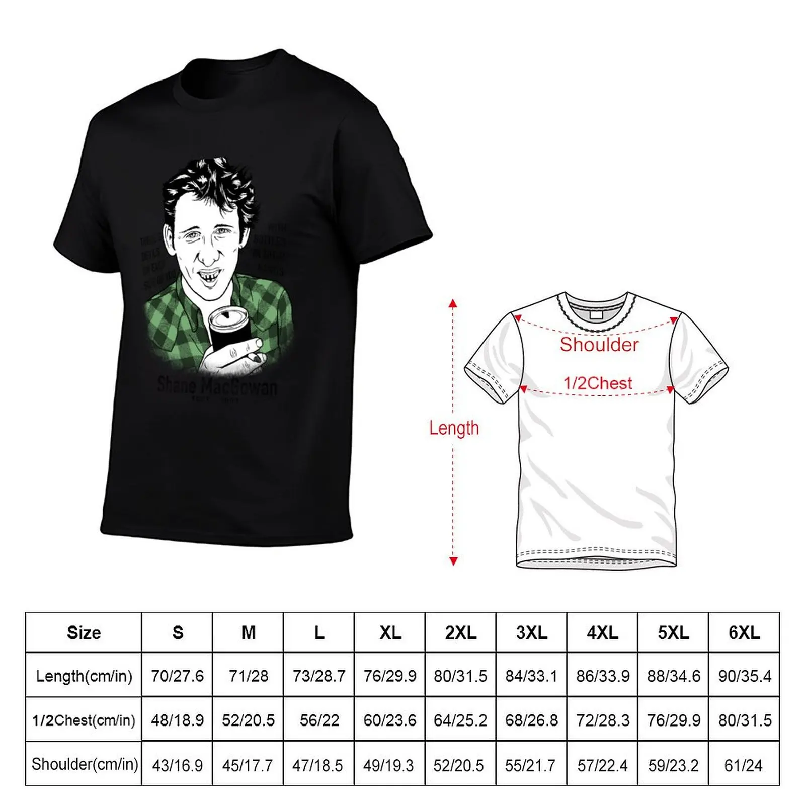 Shane MacGowan of The Pogues T-Shirt for a boy plus size clothes anime tshirt T-shirt men