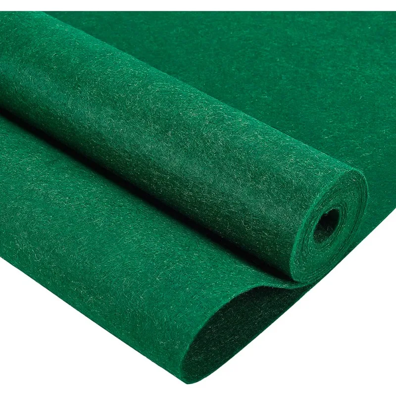 1Roll 10FT 15.75 Inch Wide Green Felt Fabric Sheet Nonwoven Felt Roll Padding Felt Fabric for Christmas Decor Cushion DIY Craft