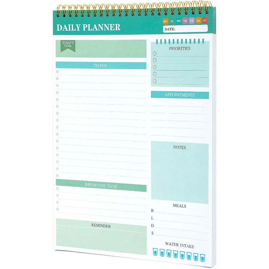 

To Do List Notepad with 52 Sheets To Do List Notebook for Work Undated Spiral Planner for Daily Tasks and Goal Achint Suitable