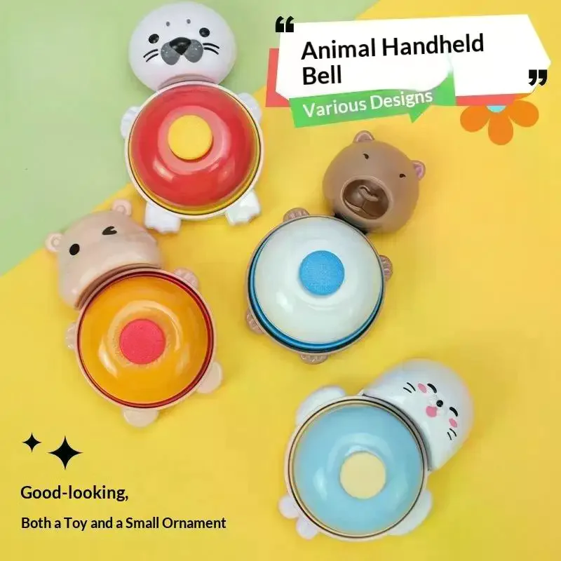 Animal Bell Toy Game Cute Mini Home Office Hand Press Cartoon Desk Board Service Call Reward For