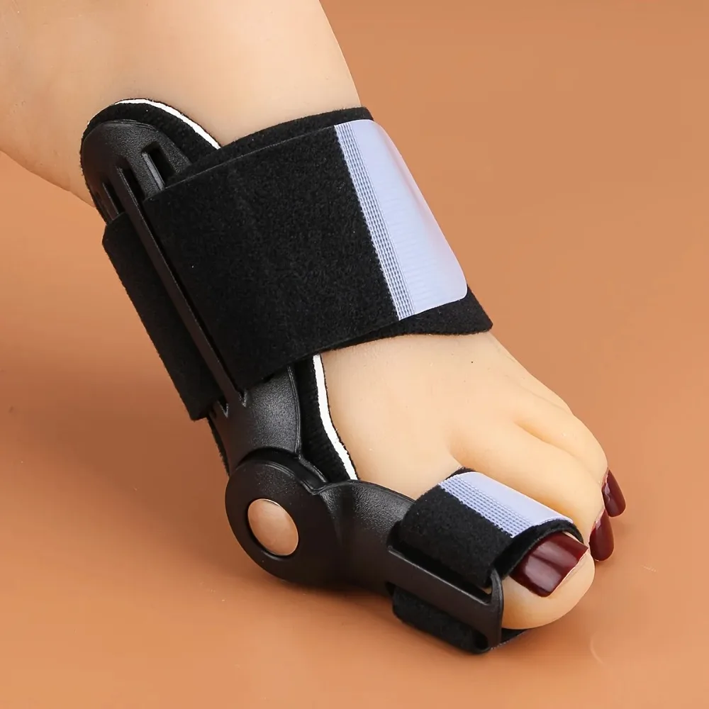 Órtese de hálux valgo de dedo grande, sapatos estilo dia e noite para homens e mulheres com dedos sobrepostos, órtese de eversão de dedo grande