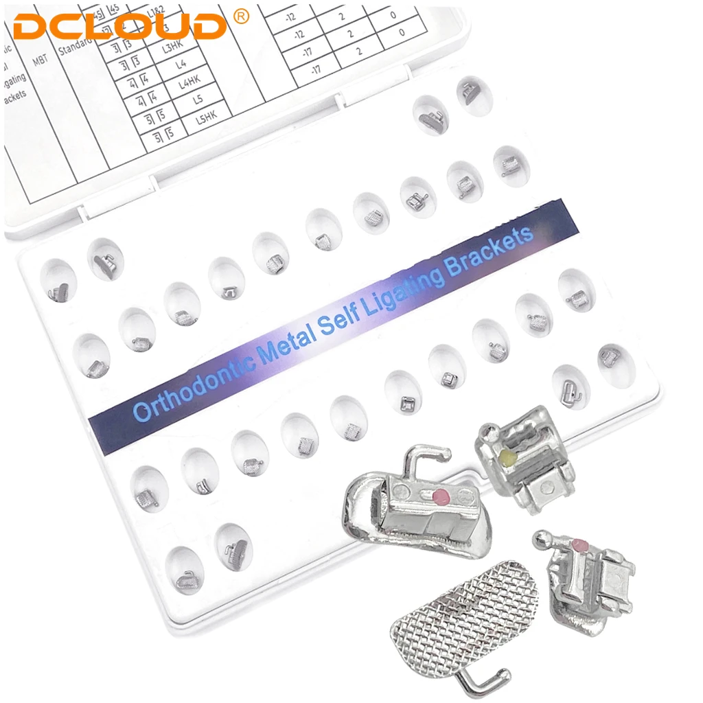 Zahnärztliche selbstligierende Brackets Kieferorthopädische Zahnspangen Passive Active Self Ligating Roth/MBT 022 für Zähne mit Werkzeug Zahnheilkunde Ortho – Detail 7