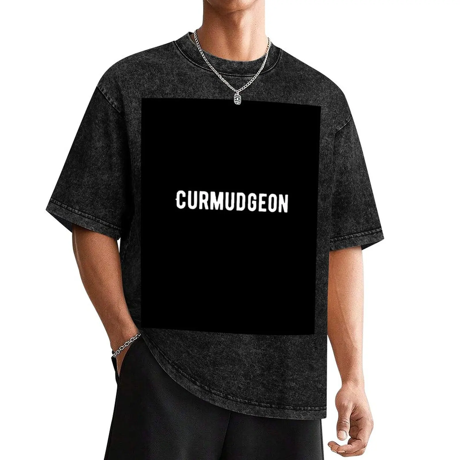 

Curmudgeon Grumpy T-Shirt plus sizes heavyweights cotton graphic tees oversized t shirt men