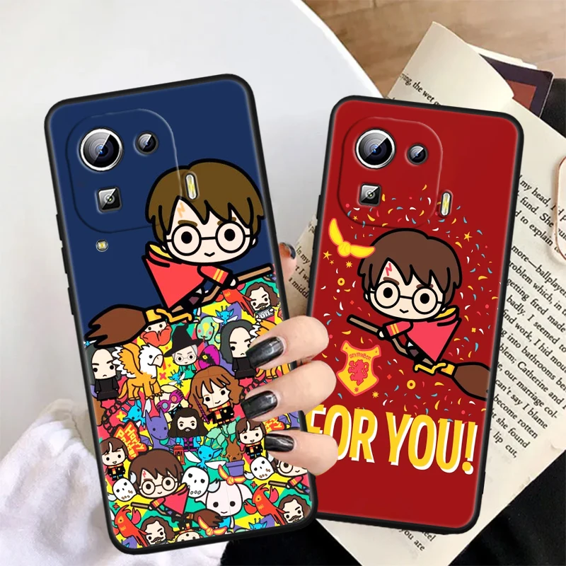 H-H-Harries Logo P-Potteres Art For Xiaomi Mi 14 13T 13 12T 12 11T 11i 11 10T 10 Pro Lite Ultra 5G Black TPU Phone Case