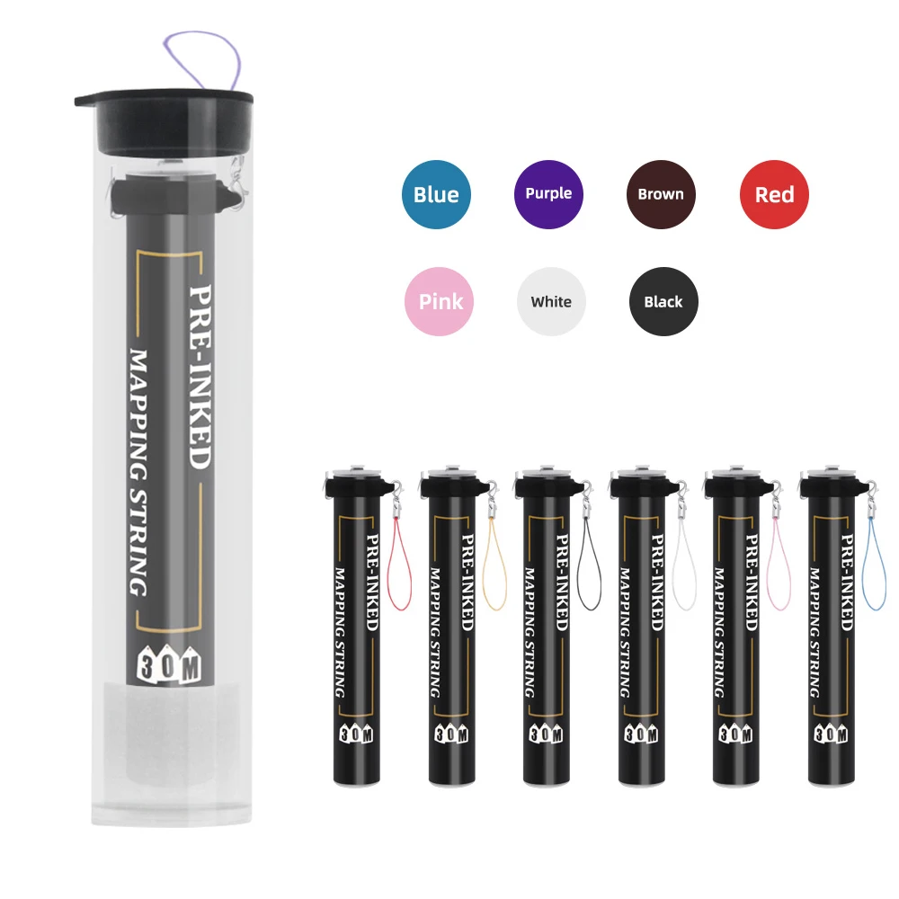 30M Brows Mapping String in Bottle Package Colorful Measurer for PMU Eyebrow Permanent Makeup Tattoo Accessories