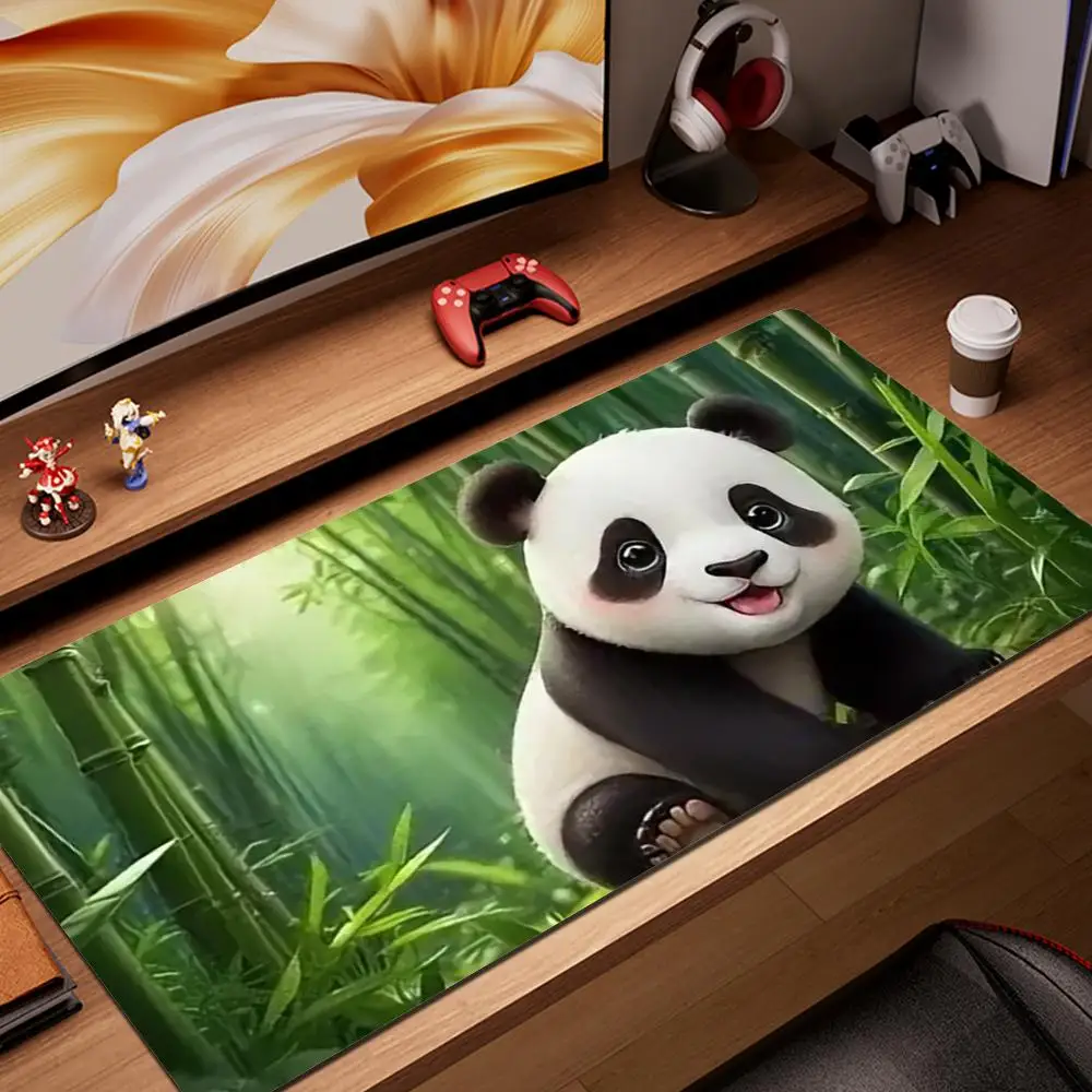 

Panda Mouse Pad Mouse Pad Desk Mouse Pad Cute HD Desk Pad Extended Gaming Keyboard Mats Large XXL Gamer Mousepad 90x40