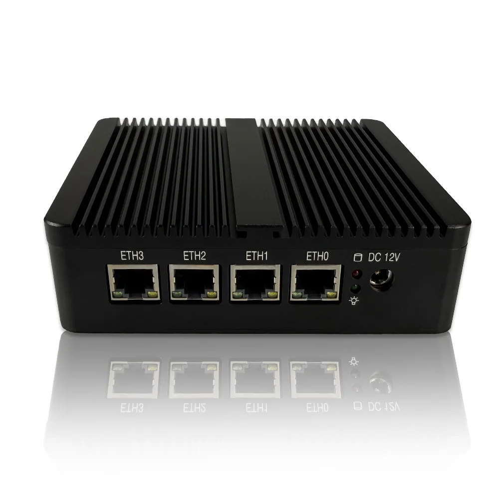 OptiLinkX Firewall Appliance MiniPC Celeron N5105 Fanless 4xLAN 2.5G I225V I226V Placa de rede Soft Router PFsense OPNsense