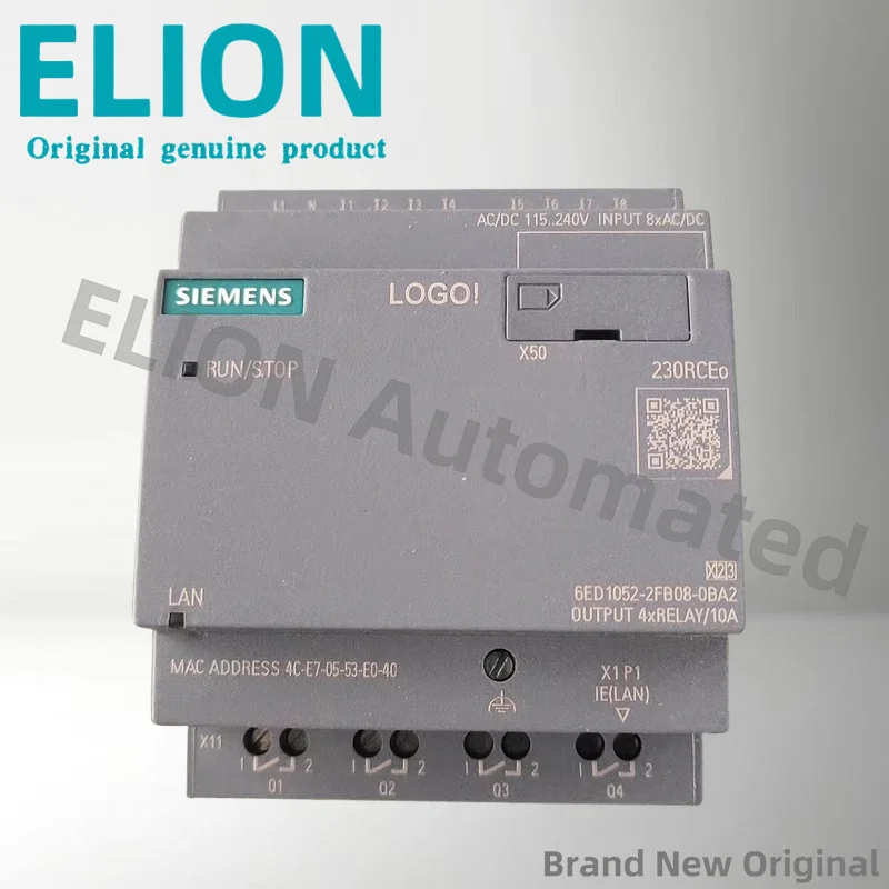

Brand New 6ED1052-2FB08-0BA2 6ED1052-2HB08-0BA2 6ED1052-2CC08-0BA2 6ED1052-2MD08-0BA2 LOGO 8.4 Logic Module In Original