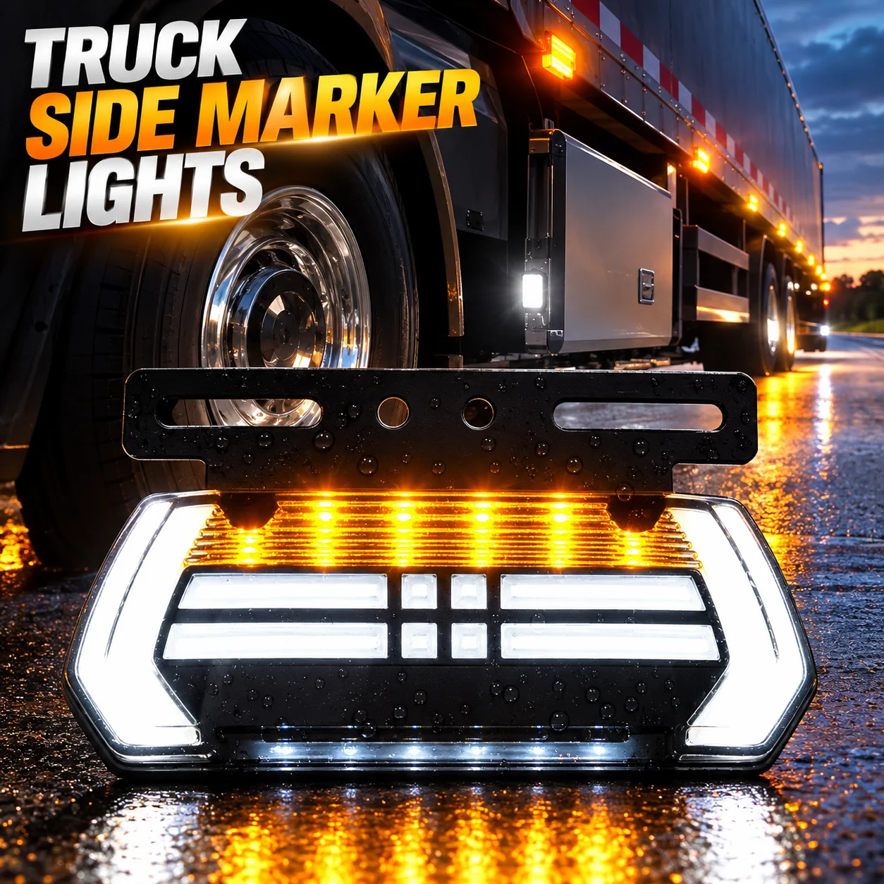 Truck Tail Light Side Marker Reversing Signal Lamp Waterproof Clearance Warning Light For Lorry Trailer Lorry Bus