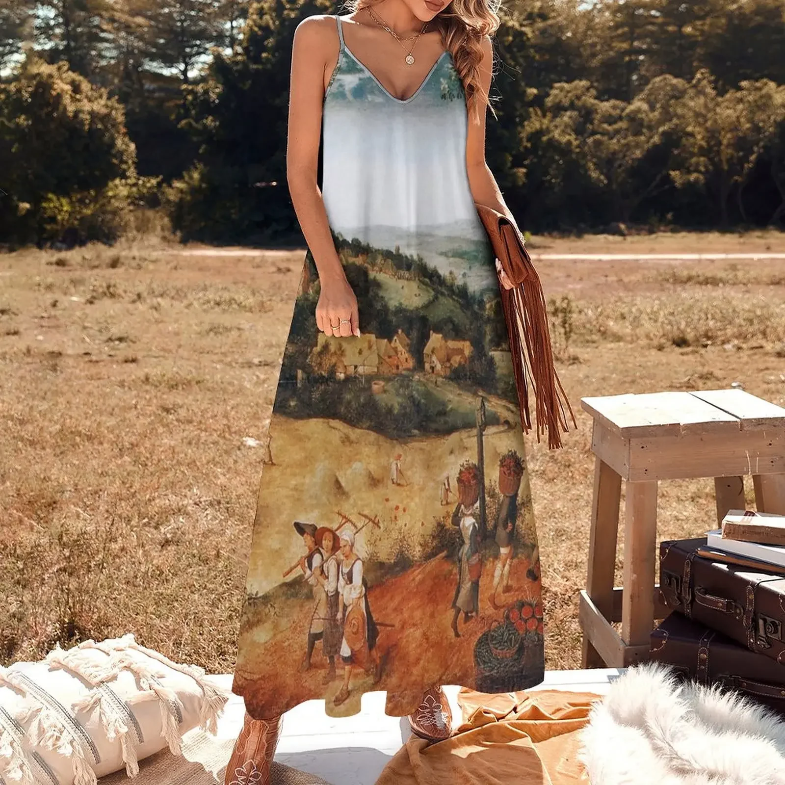 The Hay Harvest - Pieter Bruegel the Elder Sleeveless Dress elegant women's sets dress for woman luxury evening dresses 2025