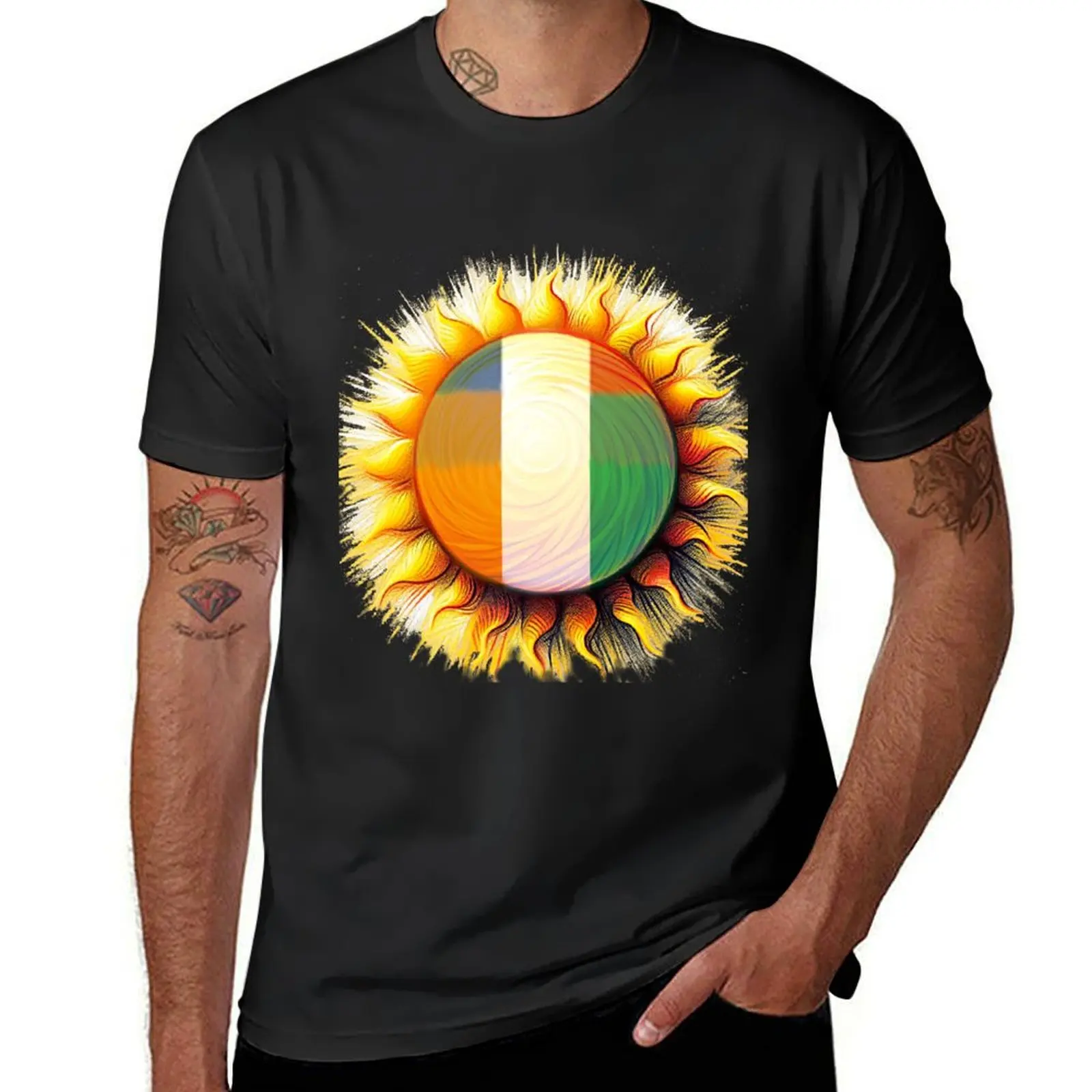 Great sun on the Ivory Coast T-Shirt quick-drying customs quick drying customizeds plain t shirts men