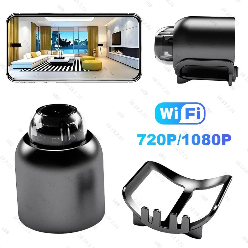 

720P/1080P HD Wireless WiFi Camera Night Vision Audio Video Recorder Portable Wireless Camcorder for Home Office Shop Warehouse