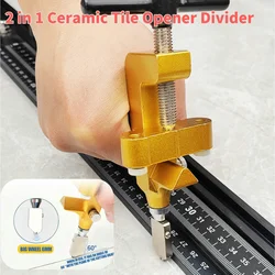 2 in 1 Ceramic Cutter Glass Tile Breaker Knife Wheel Diamond Roller Machine Opener Cutting Hand Held Tools Accessories With Head