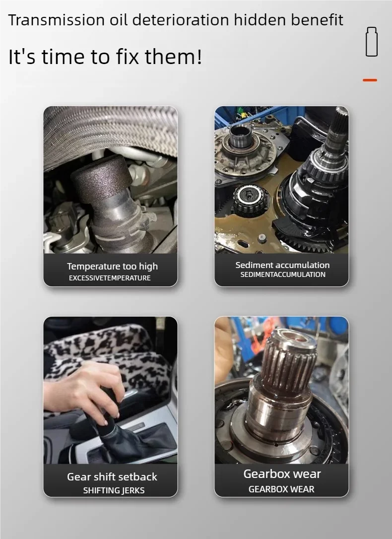 CVT DCT AT MT Agente protector de transmisión automotriz, antideslizante, antivibración, agente de limpieza de golpes, agente de reparación antidesgaste