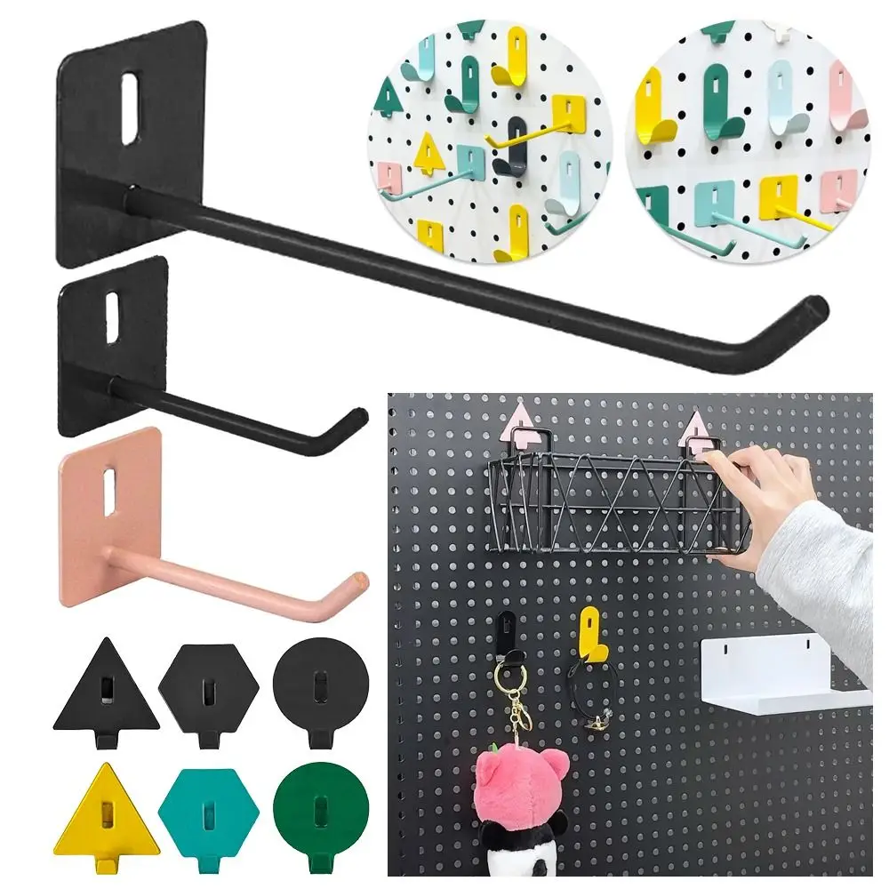 Gancho de pared de listones para estante de productos duraderos, herramienta colgante multifunción, gancho de línea única, ganchos de exhibición, bastidores de almacenamiento, 5 piezas por juego
