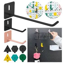 5pcs/set Durable Goods Shelf Slatwall Hook Multi-function Hanging Tool Single Line Hook Display Hooks Storage Racks