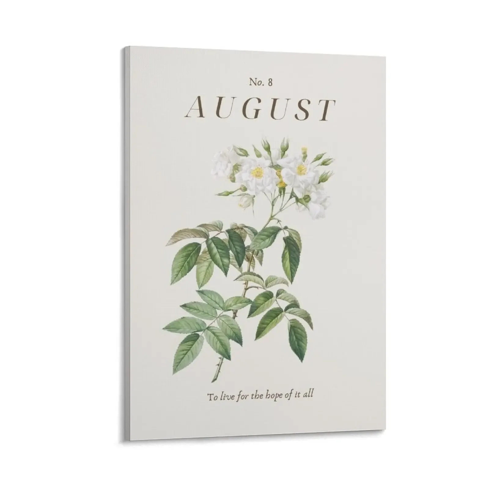 

august poster, minimalist elegant Canvas Painting bedrooms decorations wall decor