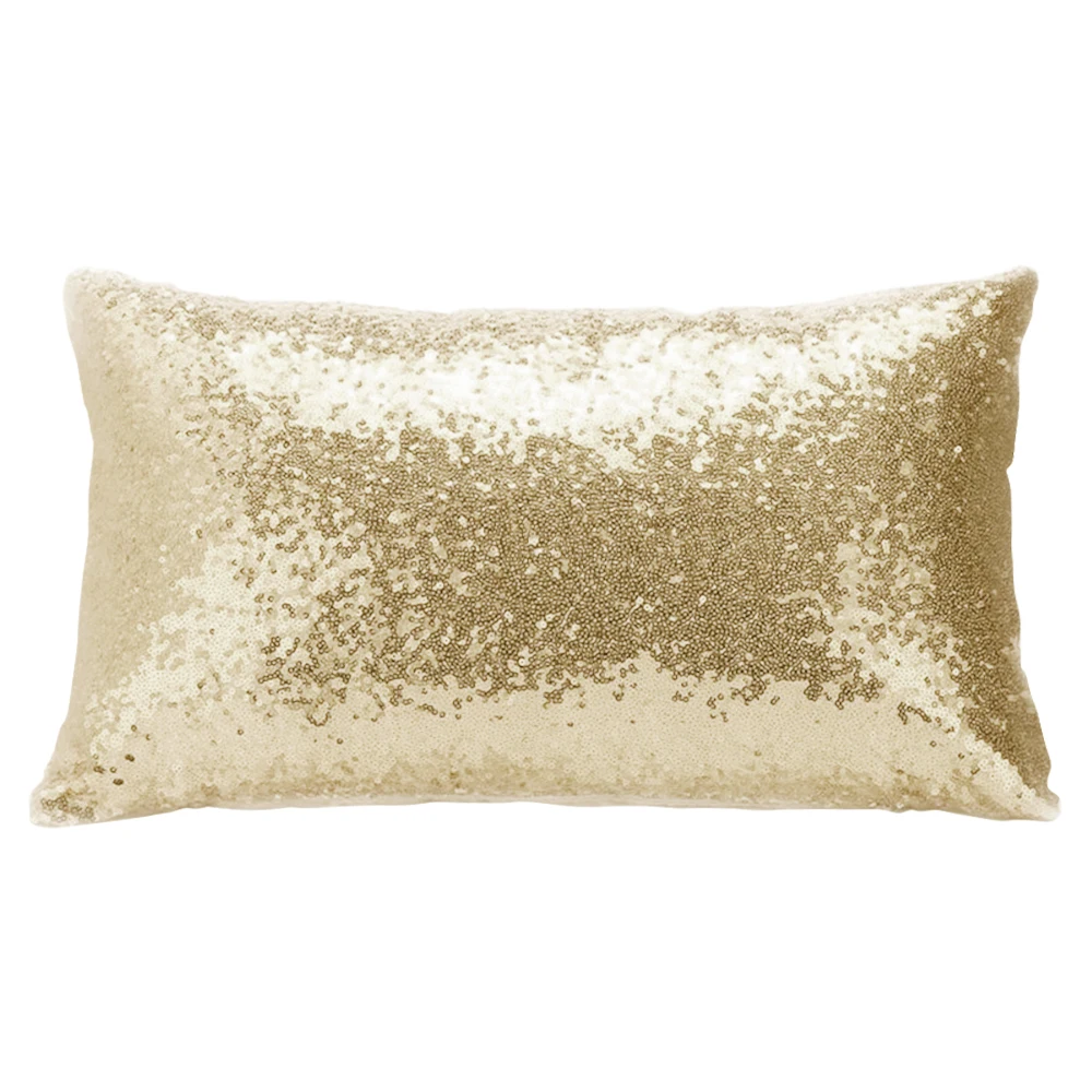 30x50cm Glitter Gold Sequins Pillow Case Bling Cushion Cover Luxury Sofa Cushion Cover Home Decorative Pillow Throw Pillowcase