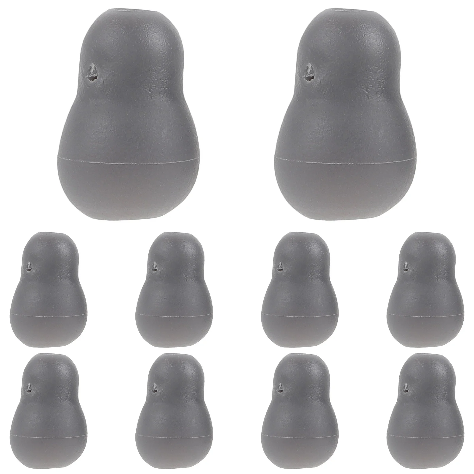 10 Pcs Stethoscope Earplugs Gourd Soft Accessories Beans 10pcs (grey) Earbuds Replace