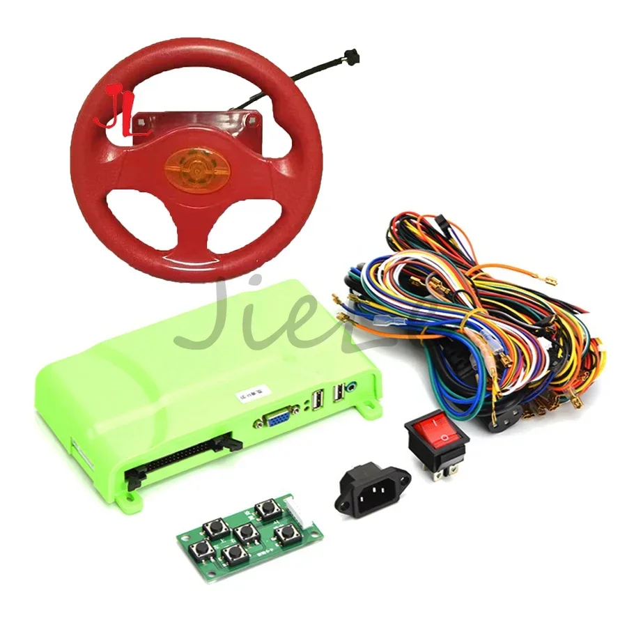High-definition Outrun Potentiometer and MicroSwitch Replacement Motherboard, Steering Wheel, DIY Arcade Car Racing Game Machine