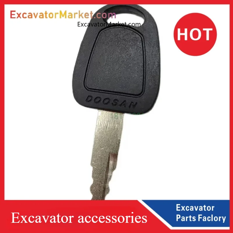 Excavator Parts 5 Pcs D100 Key For Daewoo Terex Doosan Excavator Heavy Equipment ELI80-0125 Ignition Switch Lock 110702-00151