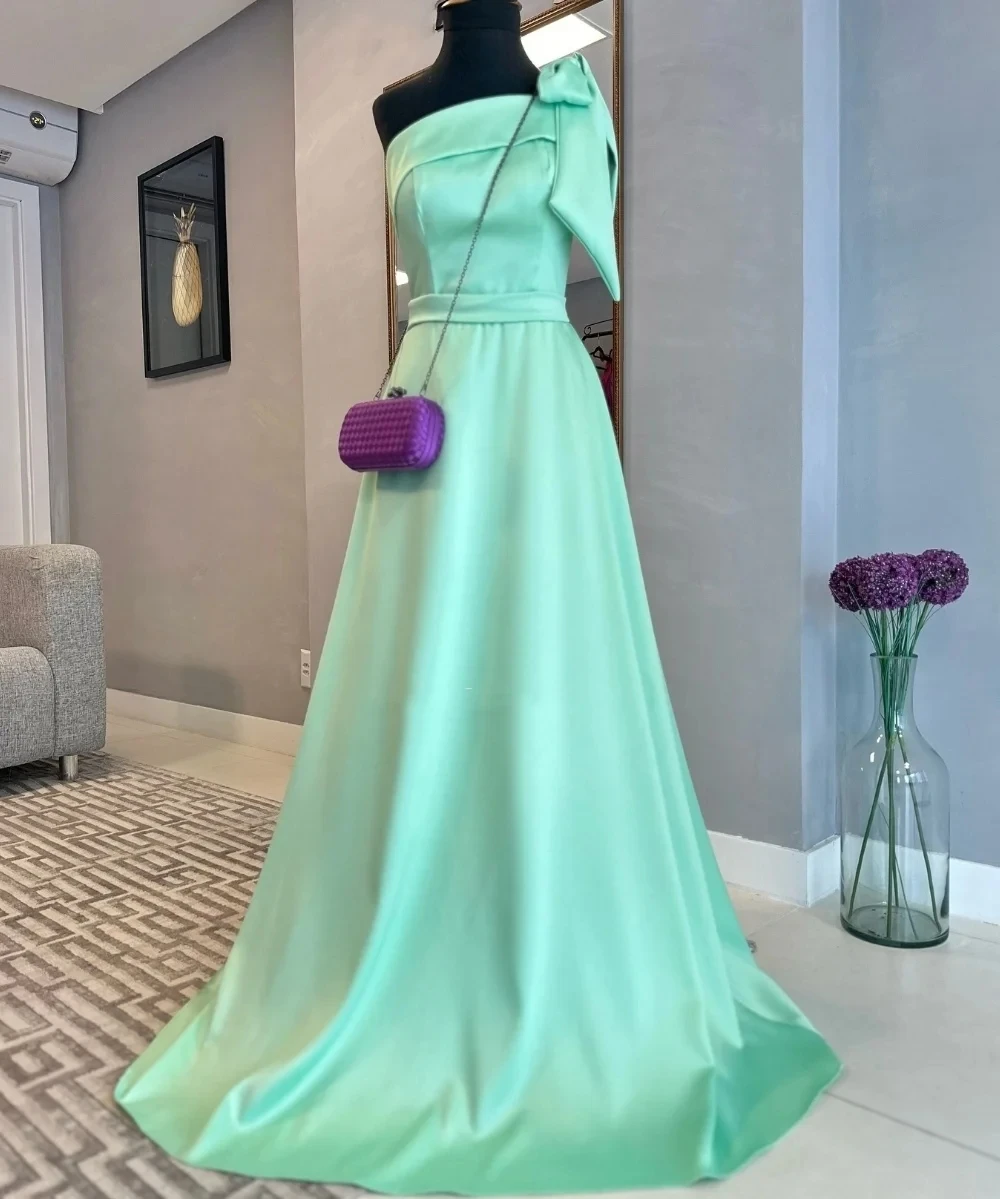

Turquoise Women Party Long Bespoke Occasion Gown Evening Dresses Pastrol Unisex Jersey Retro Dubai Saudi Arabic Prom Customized