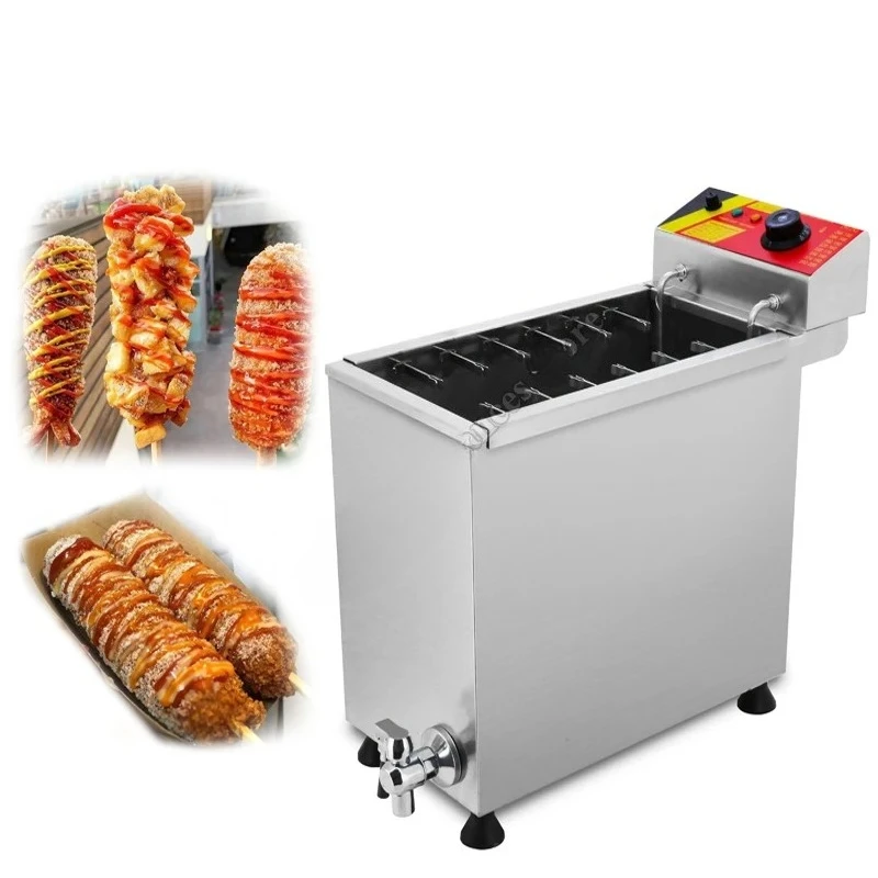 Commercial Automatic  Large Capacity Cheese Hot dog Sticks Fryer Snack machines