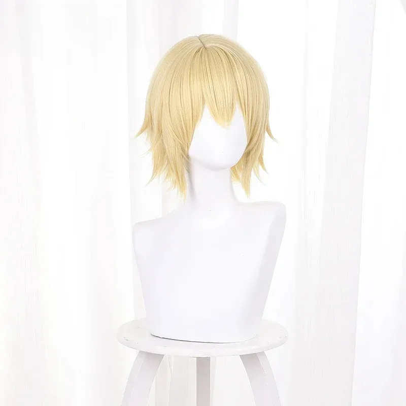 Candy 2025Genshin Impact Dainsleif peluca rubia Anime Cosplay pelucas sintéticas resistentes al calor Halloween