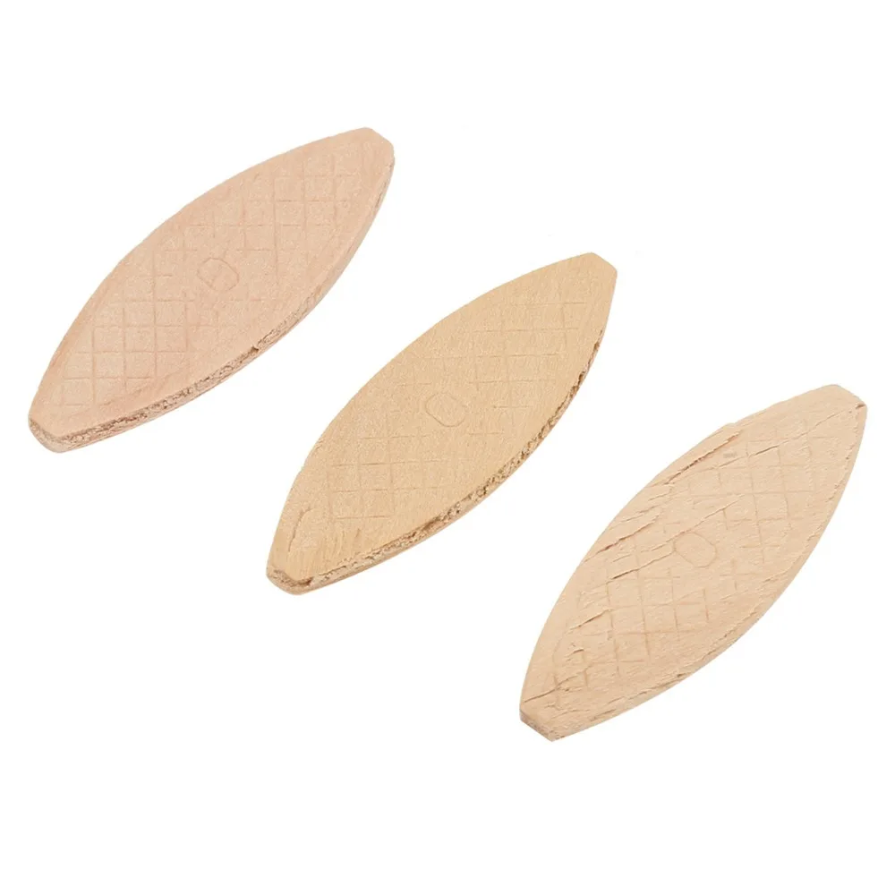100 PCS durable Beechwood Wood Joining Biscuits Wood Board Docking Tool 0# 10# 20# Wood Biscuit Tenon Biscuit Furniture Framing