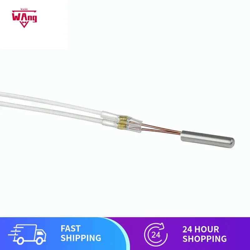 2PCS Original FLSUN V400 Delta 3D Printer Thermistor TemPerature Sensor Wire Parts White Line FOR Aluminum Block Extruder