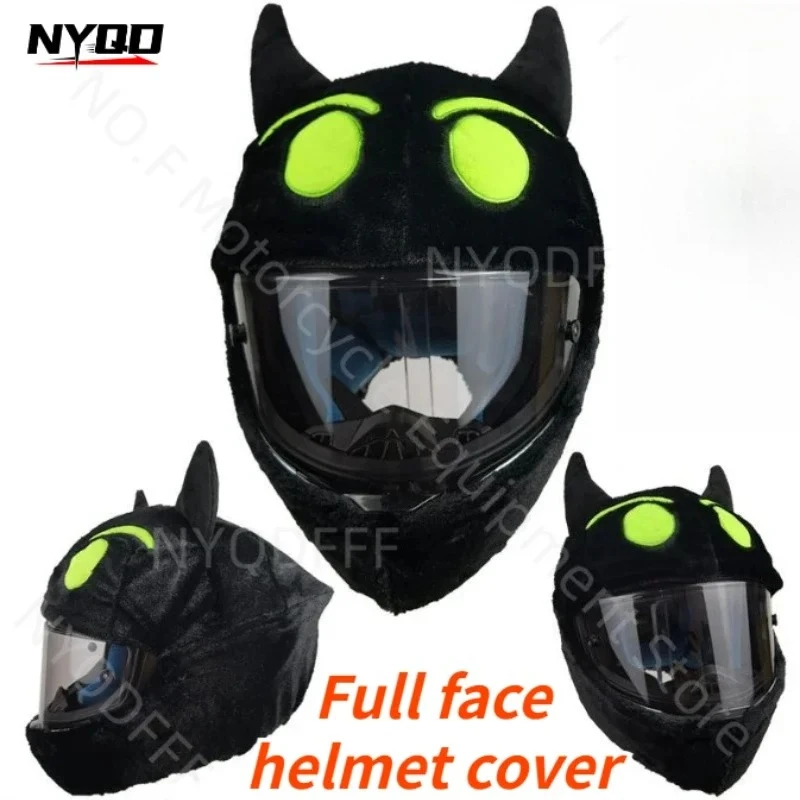 

Motorcycle Helmet Set Cartoon Helmet Accessory Hat Explosion Street Protection Set Trendy Halloween Rabbit Plush