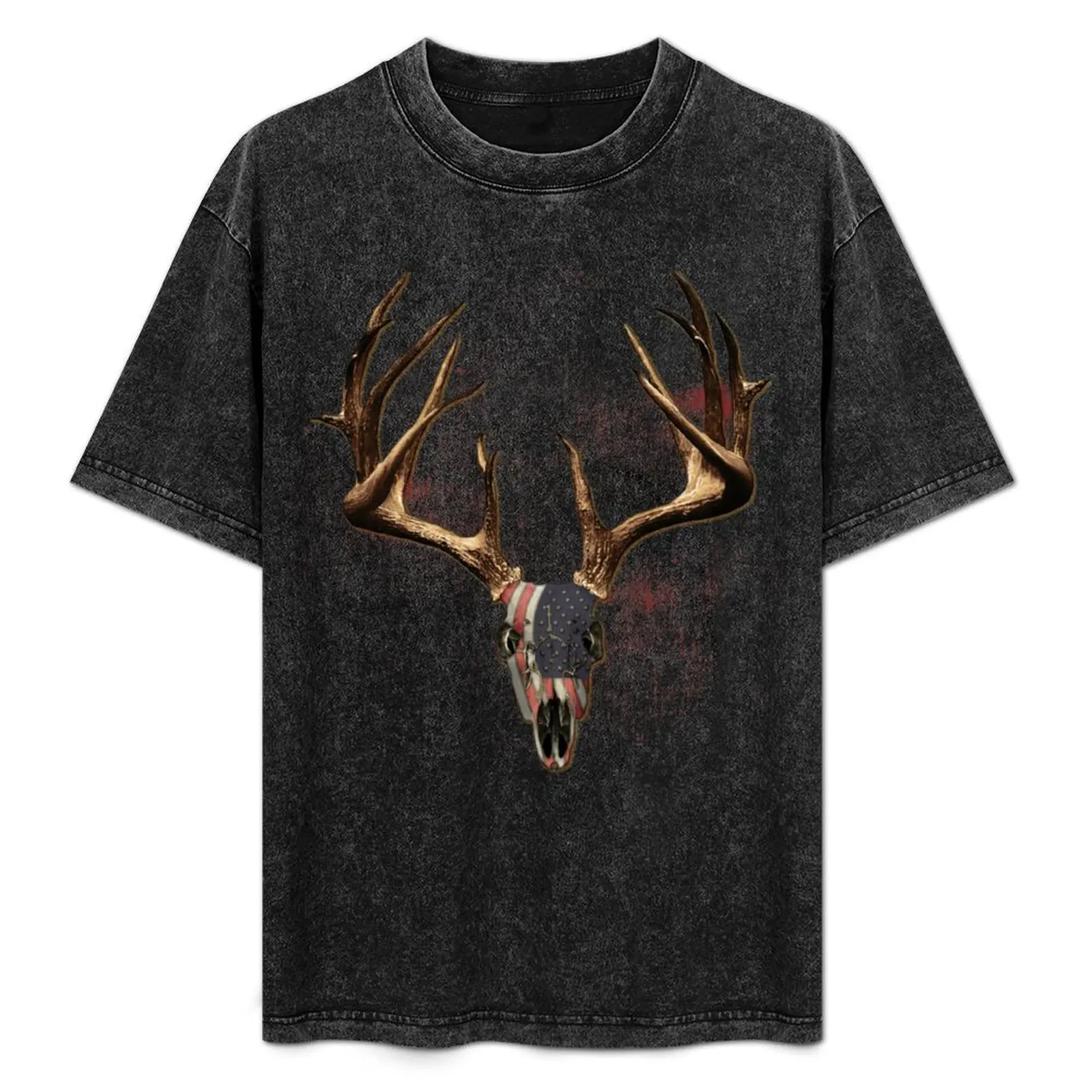 Whitetail Americana T-Shirt summer clothes street wear blanks essential t shirt black t shirts for men