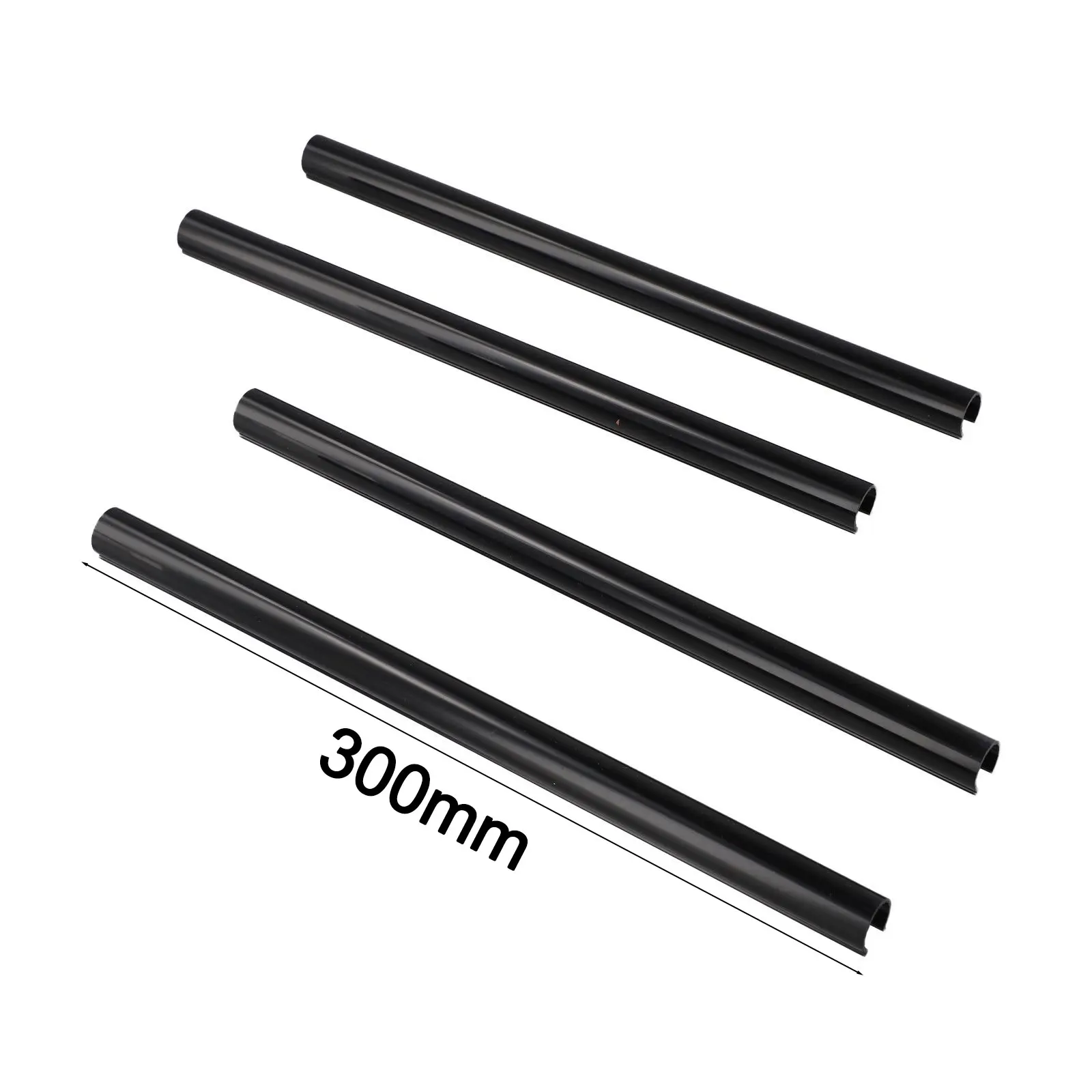 4pcs Plastic Radiator Pipe Covers for 15mm Tubing Fits Common Residential Heating Pipe Lengths 200mm 300mm 500mm