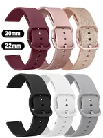 20mm/22mm Silicone band For Amazfit GTS/2/2e/3/4 GTS2 Mini/GTR 4/3/Pro/47mm/GTR2/2e/stratos/3 Bracelet Bip/U/S/lite Watch strap