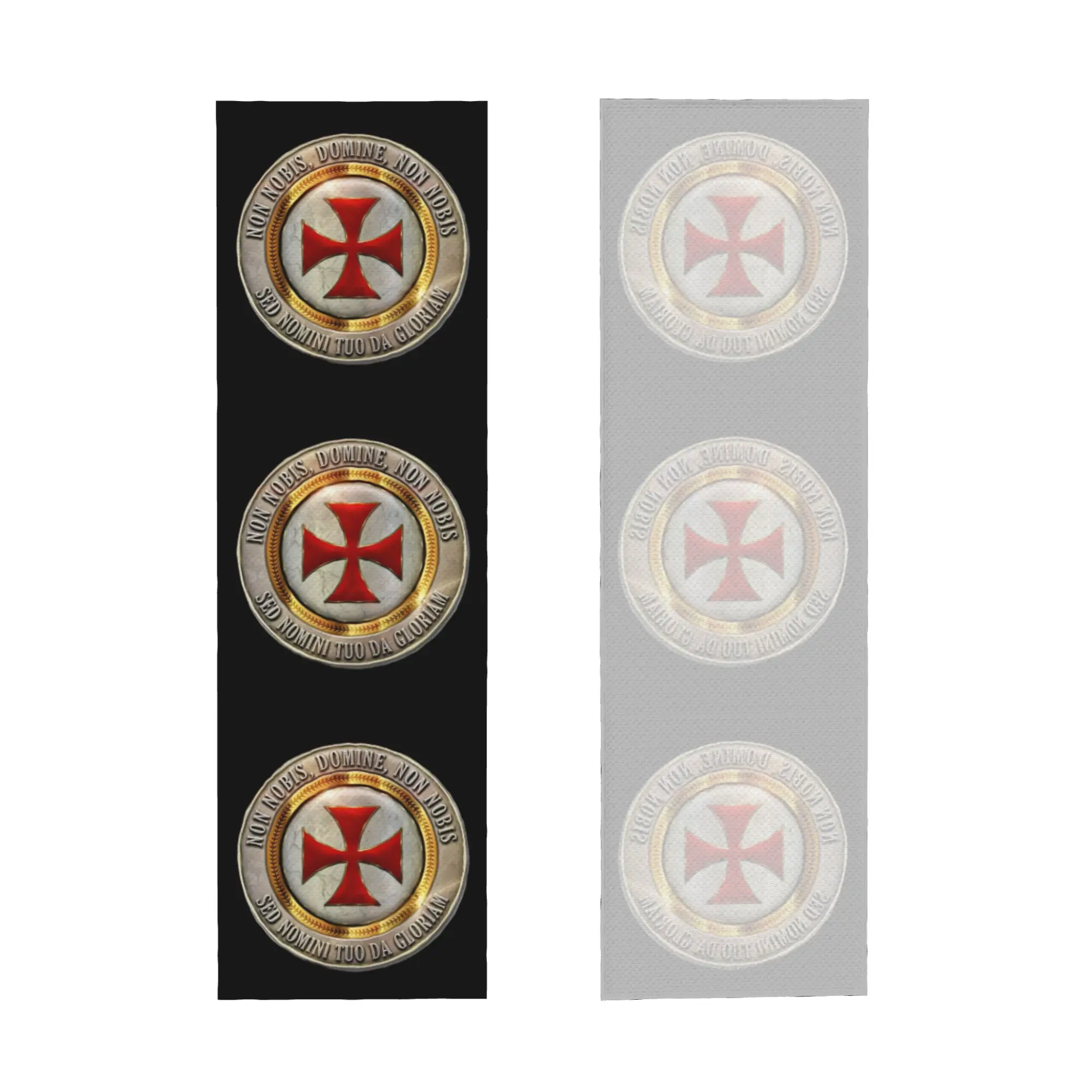 Medieval Symbol Templar Cross Towel Quick Dry Knights Templar Masonic Super Soft  Fitness and Outdoor Activities Towels