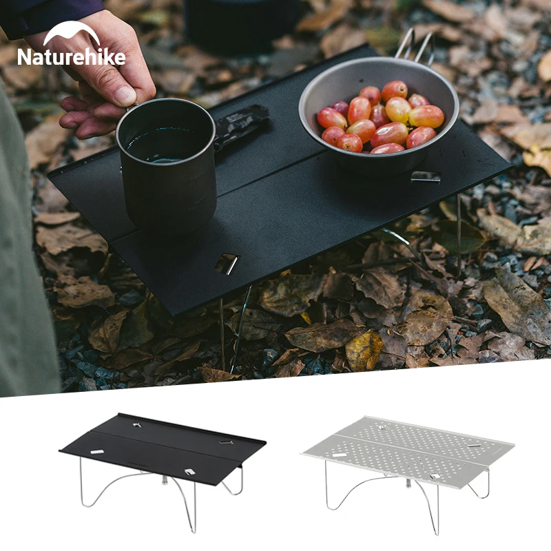 Naturehike Folding Table Outdoor Ultralight Portable 30KG Load Capacity Aluminum Alloy Desk Hiking Fishing Lightweight Table