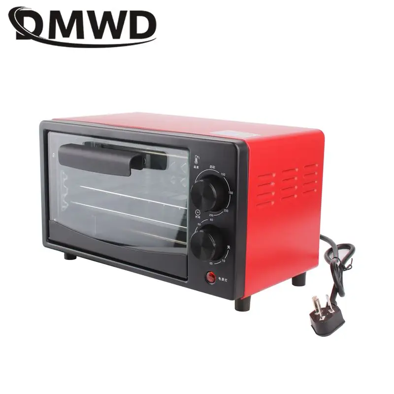 DMWD-horno eléctrico de 22L, tostadora de pan, pastel, Pizza, postre, galletas, máquina para hornear, fabricante de desayuno, 60mim, herramienta de barbacoa con temporizador, 220V