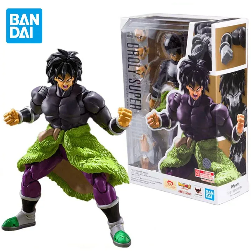 Bandai Original S.H.Figuarts Dragon Ball Super Anime Figure Broly SUPER HERO Action Figure Toys for Boys Girls Birthday Gifts