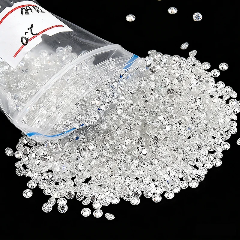 

[ Full Size 0.7mm-11mm ] Wholesale 1CT Melee Loose Moissanites Stones D Color VVS1 Gemstone Lab Grown Moissanite Diamonds