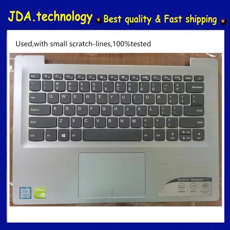 MEIRROW          90%New For Lenovo ideapad 320S-14 320S-14IKB Palmrest US Keyboard Upper Cover Touchpad